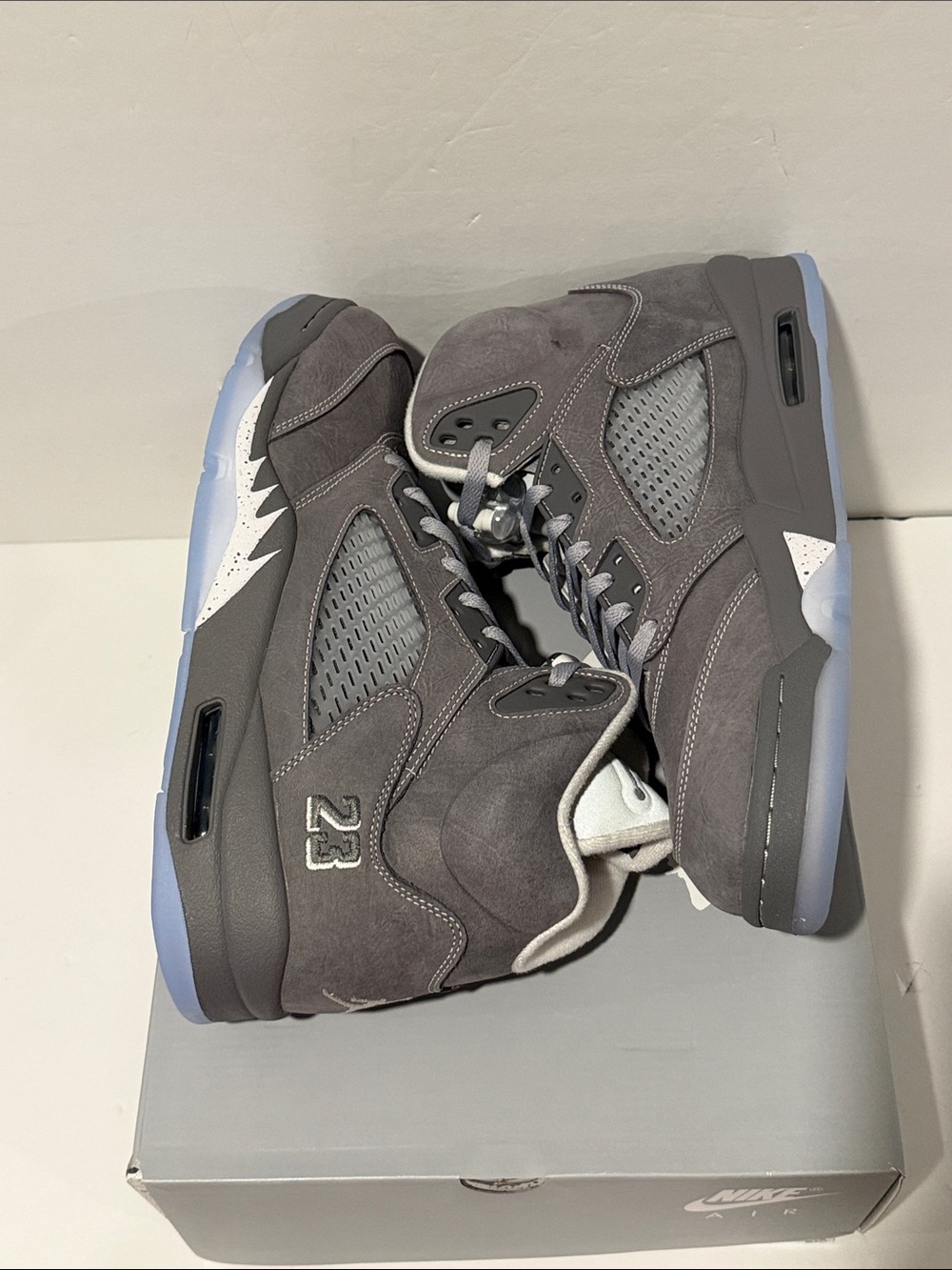 Air Jordan Retro 5 'Wolf Grey' Sz: 12 (DD0587-002) - Picture 4 of 5